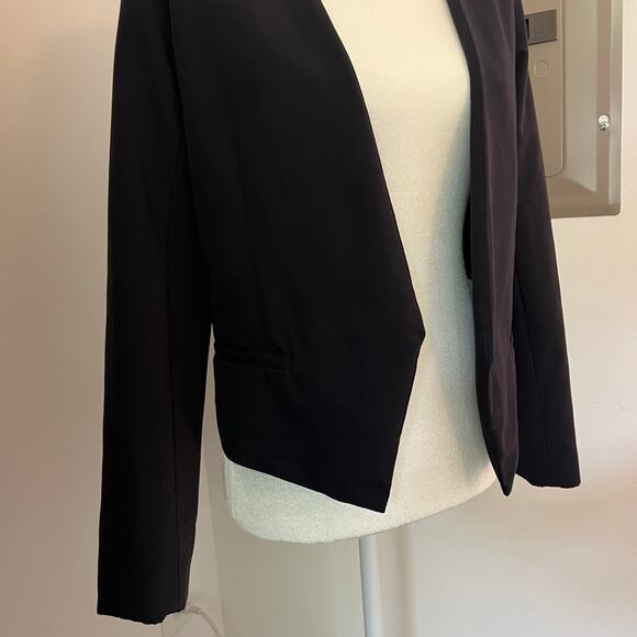 Slate & Willow Classic Collarless‎ Blazer Navy - Picture 4 of 7